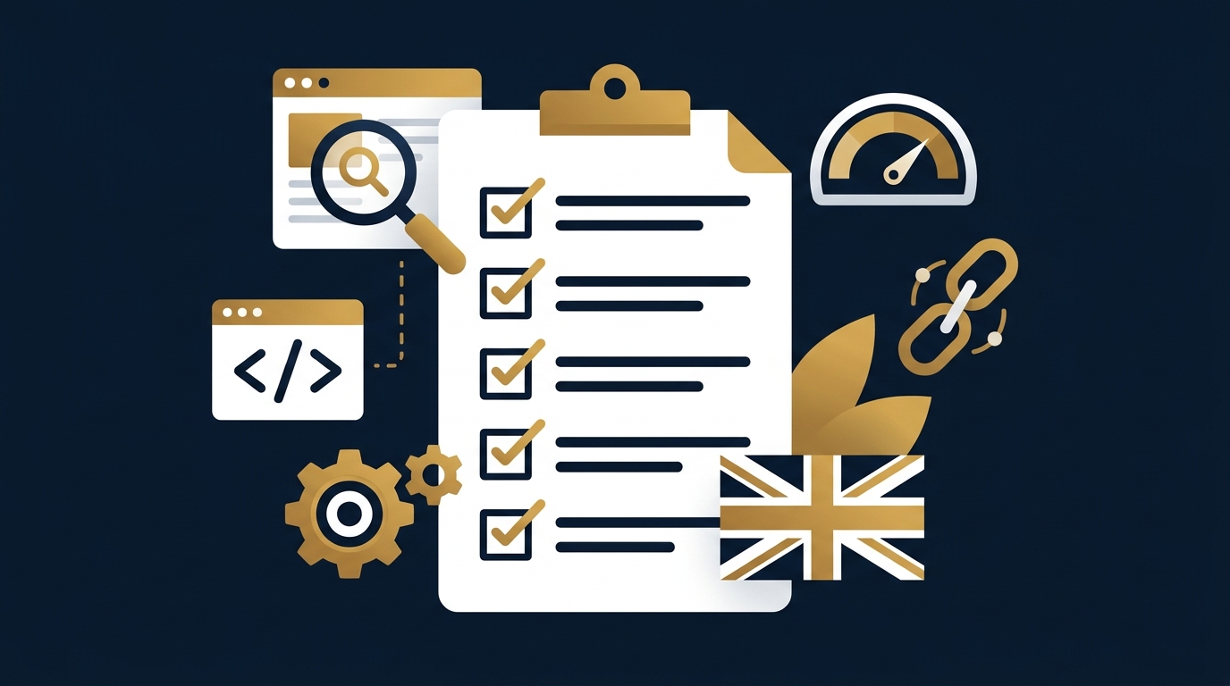 On-page SEO checklist guide for UK websites – complete 25-point audit template